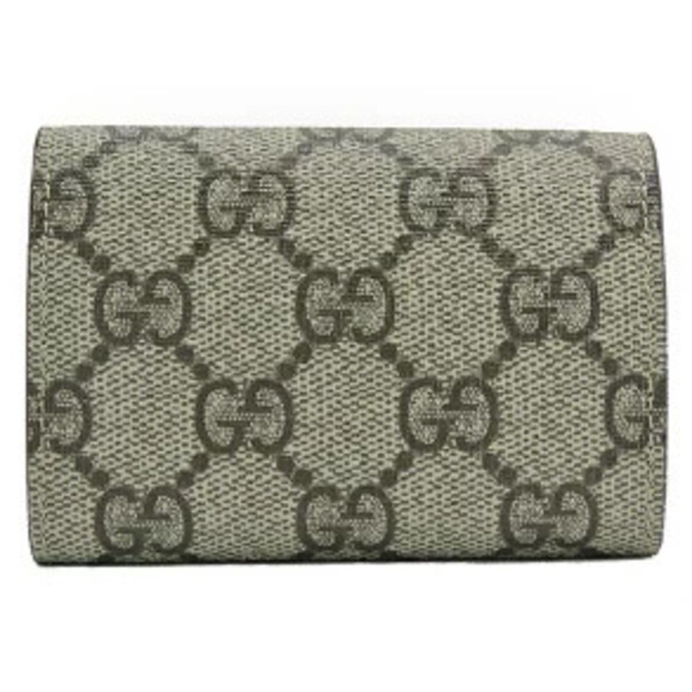 Gucci Balenciaga The Hacker Project GG Supreme Tri fold Wallet Compact Brown - Picture 2 of 9